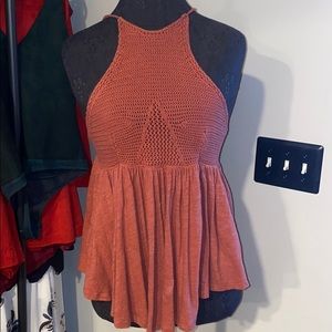 Free People Crochet Tank Top